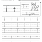 Free Printable Letter T Writing Practice Worksheet