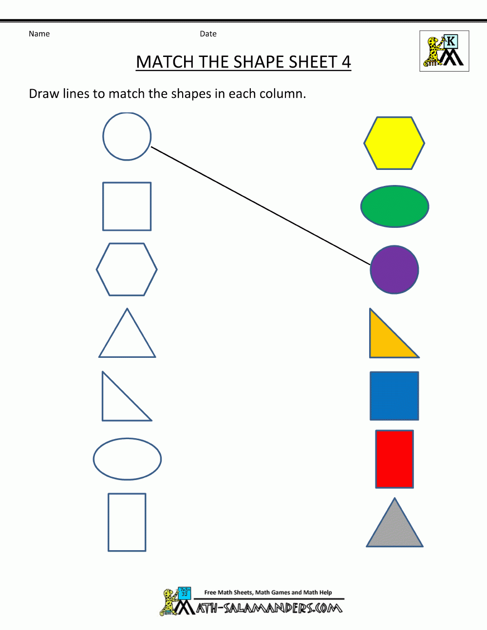 Free Printable Shapes Worksheets Pdf