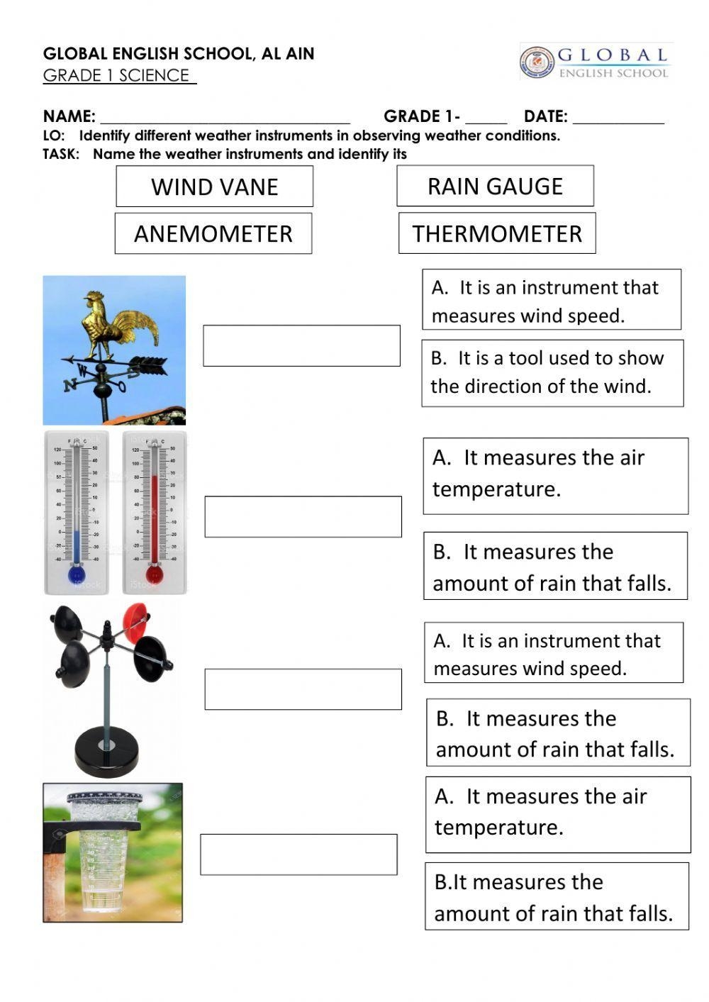 Free Weather Instruments Worksheet Download Free Weather Instruments Worksheet Png Images Free Worksheets On Clipart Library