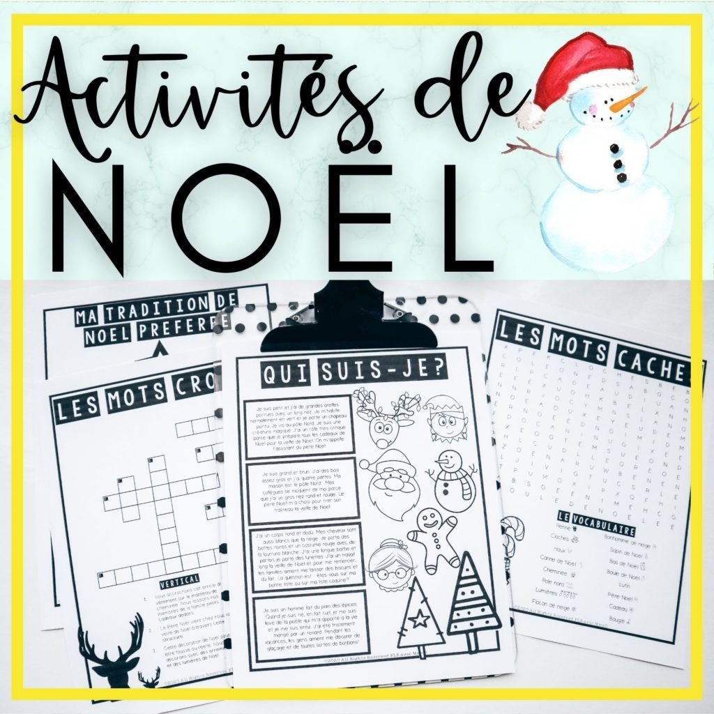French Christmas Activities For The Classroom FLE Avec MmeD