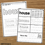 House Sight Word Printable Activities Simply Kinder Plus