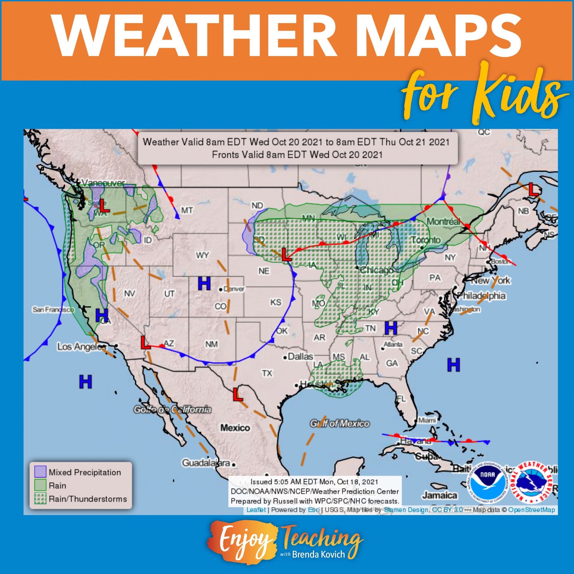 Free Weather Map Worksheets Printable