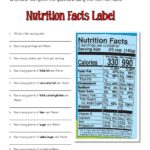 Nutrition Facts Label Worksheet Live Worksheets Worksheets Library