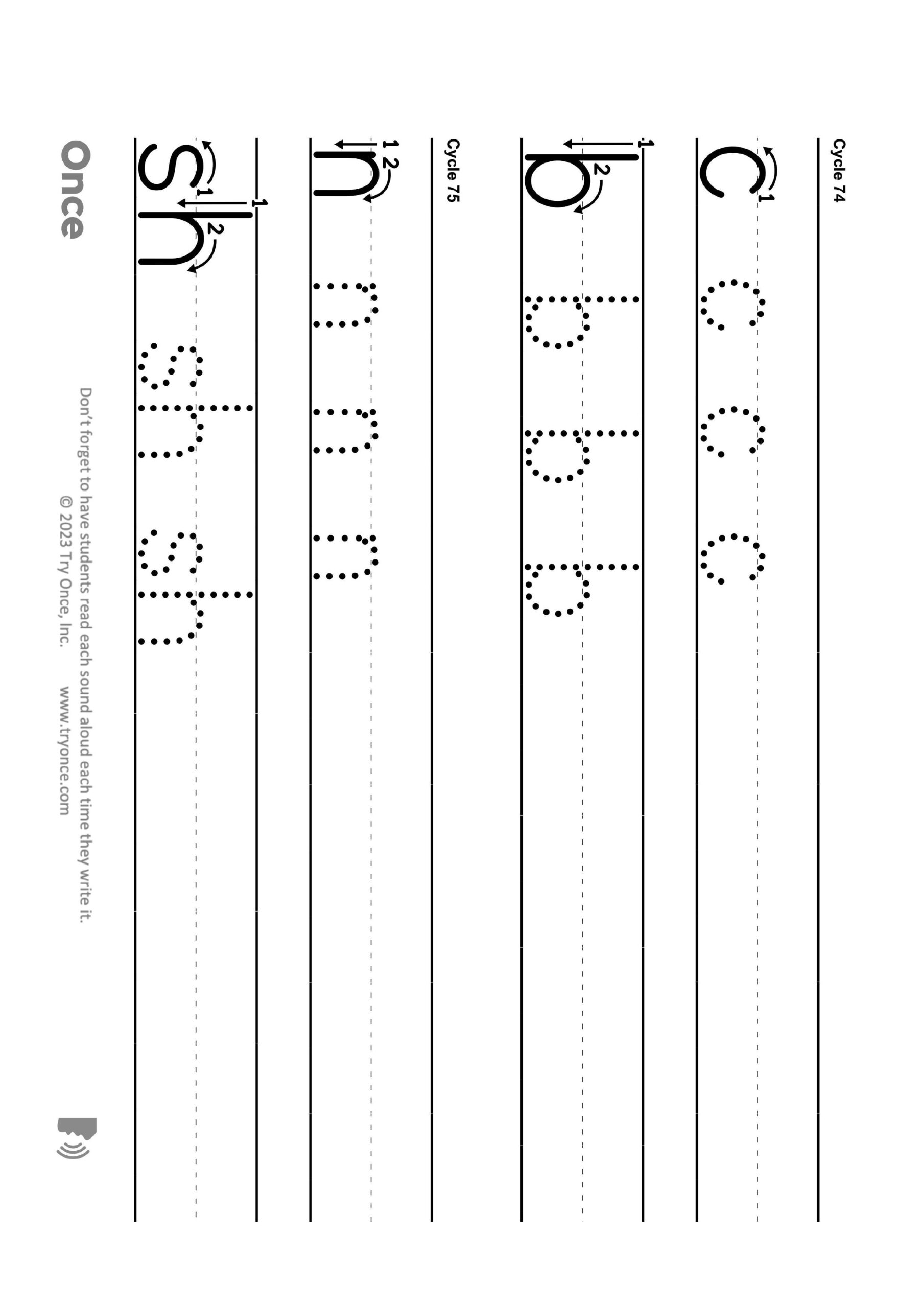 Once Reading Writing Worksheet Practice Writing And Saying 