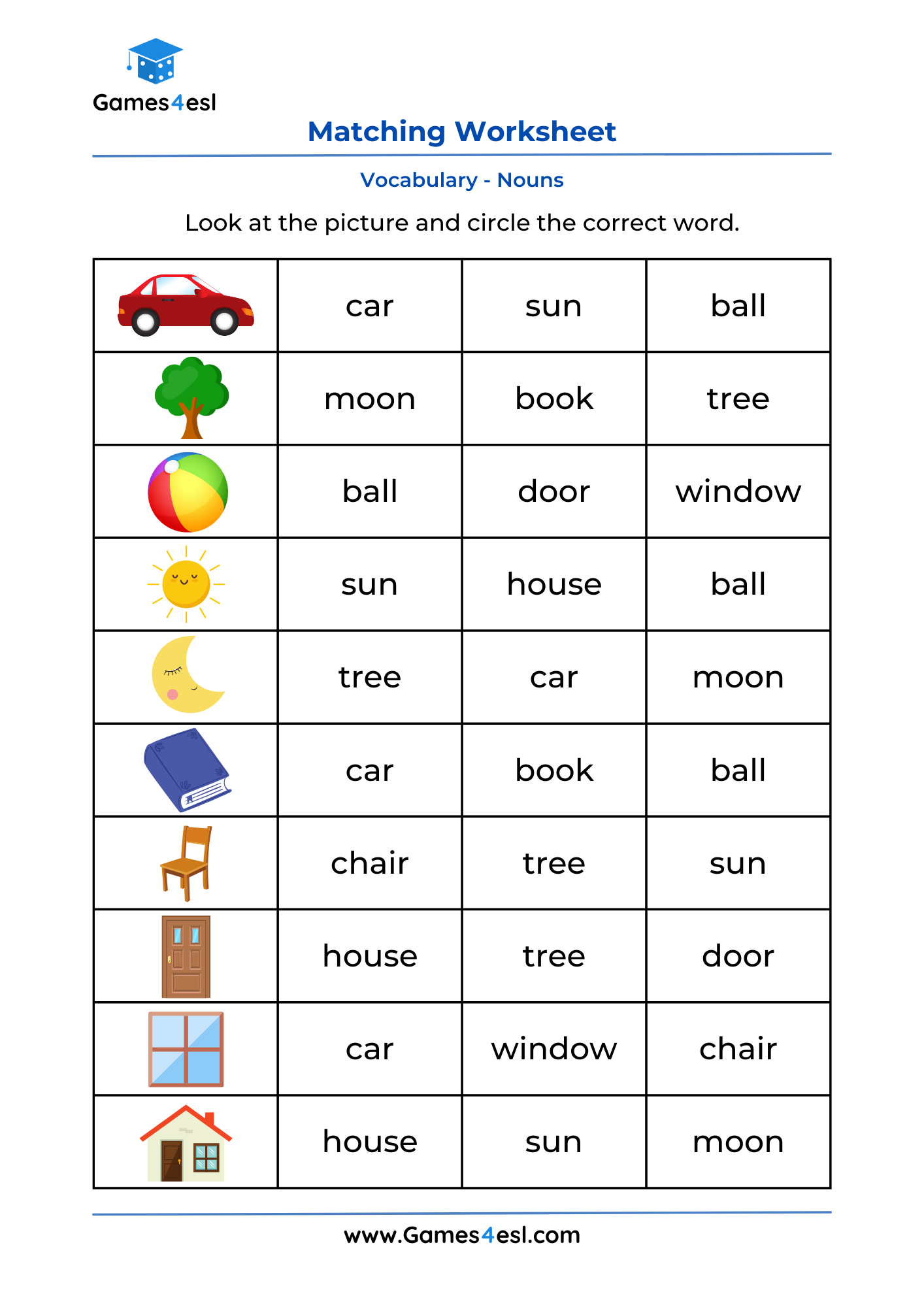 Free Printable 4th Grade Vocabulary Worksheets