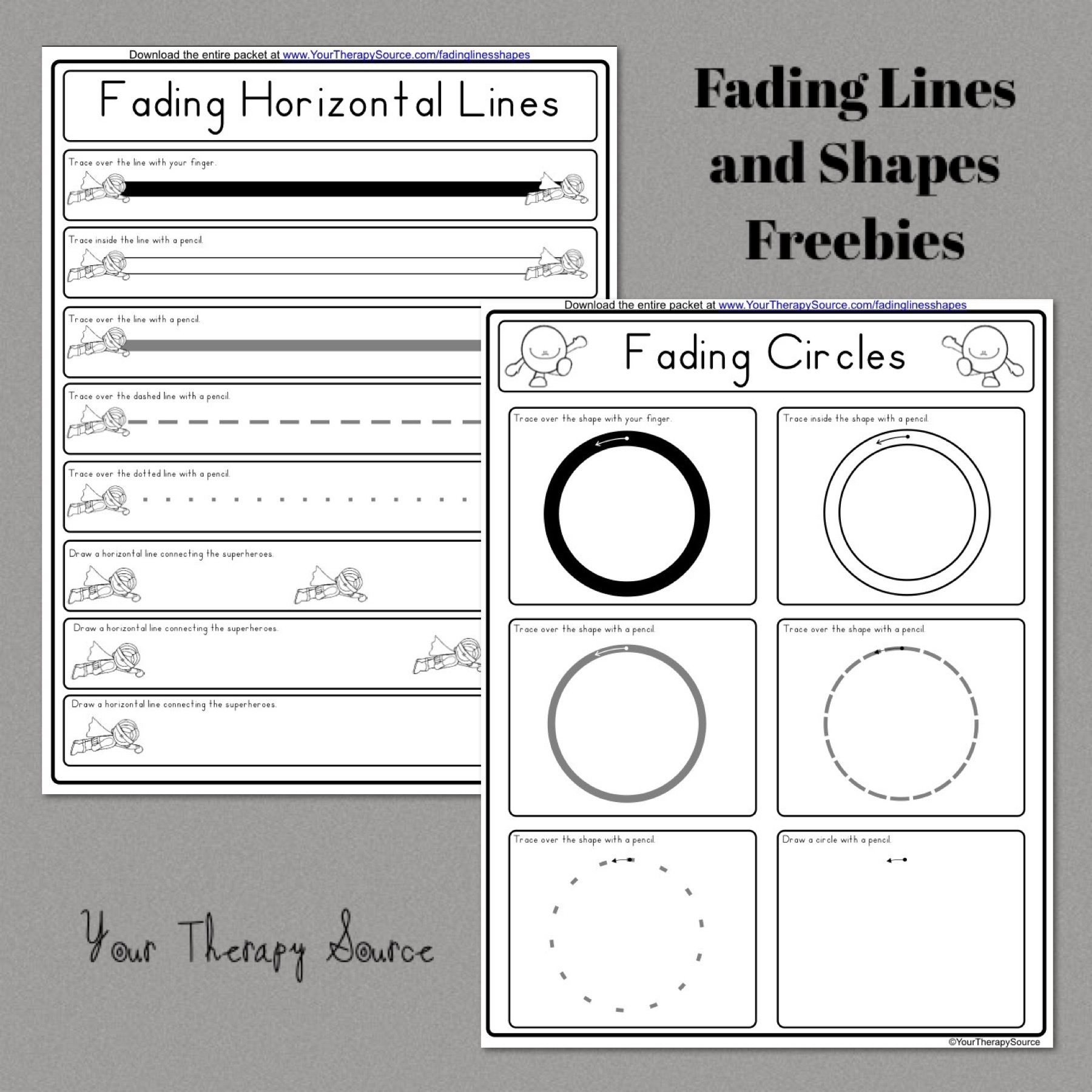 Pre Writing Worksheets / Free Printables