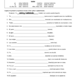 Presente Progresivo Worksheet Spanish Present Progressive 