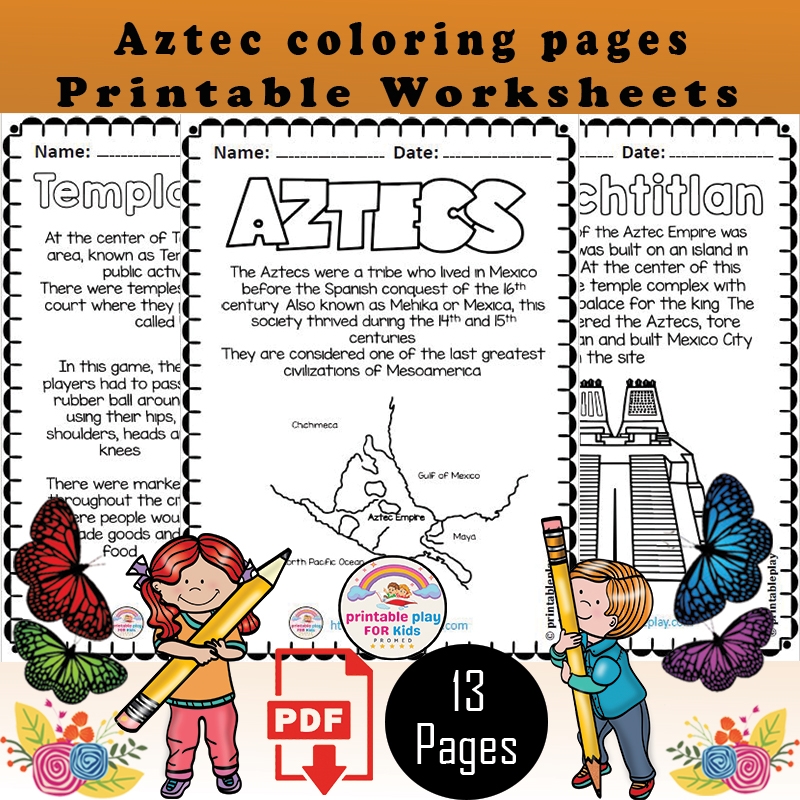 Free Printable Aztec Worksheets