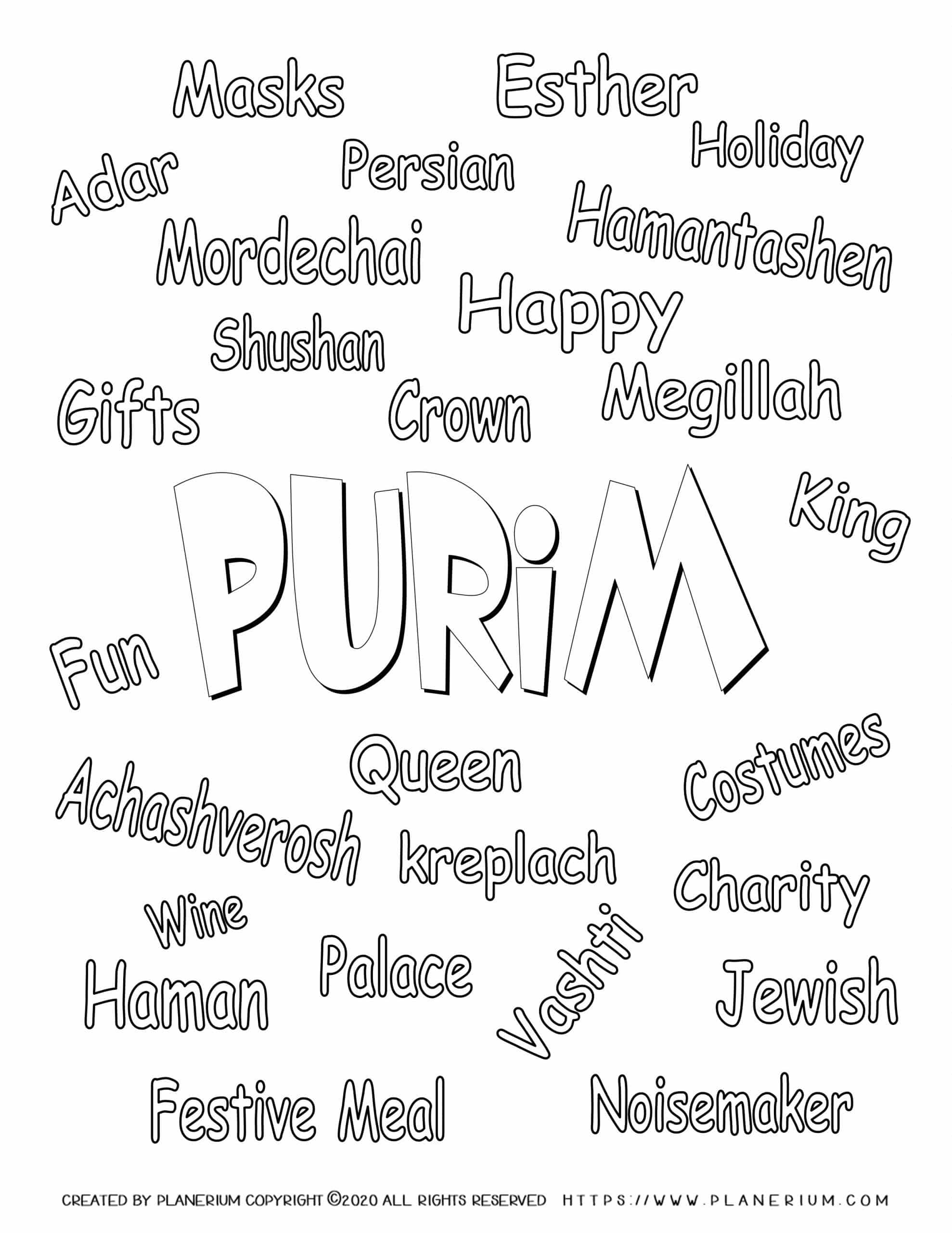 Purim Worksheets Free Printables