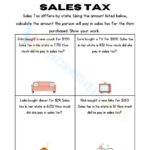 Sales Tax Math Multiplication Worksheet Worksheets Library