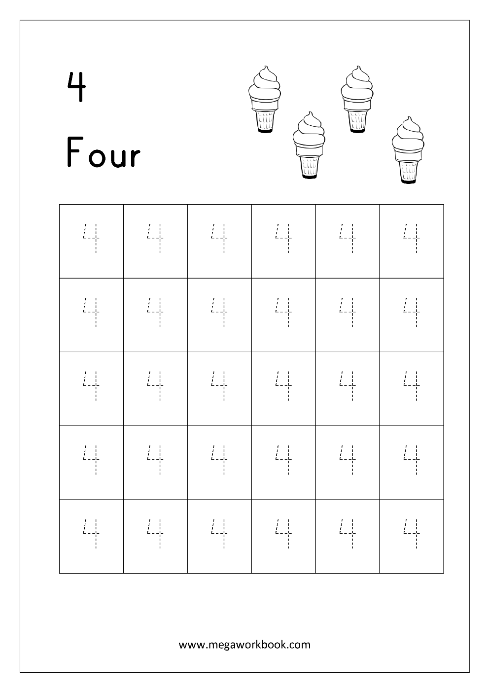 Tracing Numbers Number Tracing Worksheets Tracing Numbers 1 To 