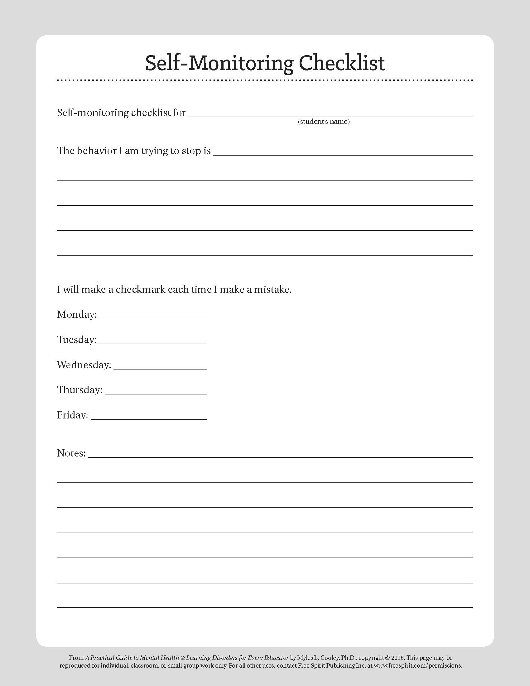 Pdf Free Printable Mental Health Worksheets