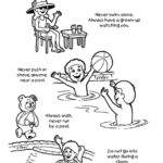 Water Safety Swimming Safety Tips Coloring Page Download Print Or Color Online For Free