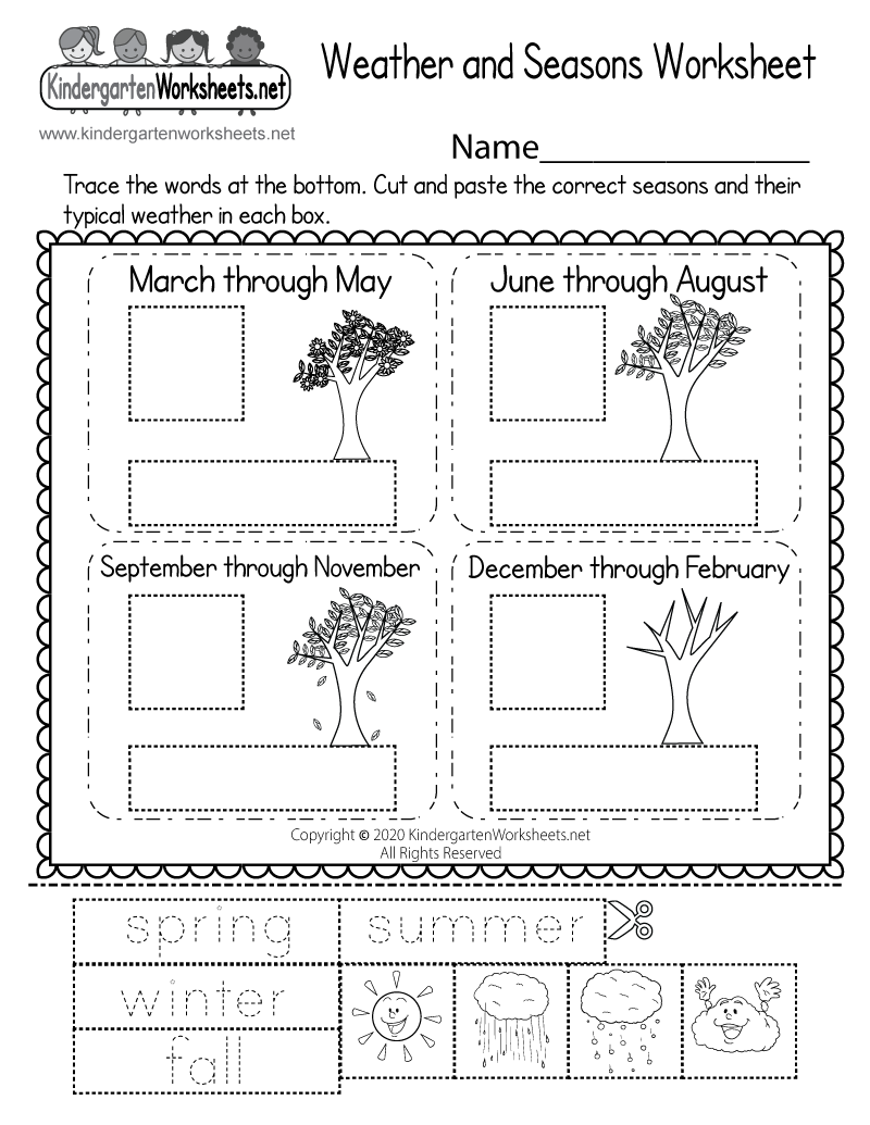 First Grade Weather Worksheets Free Printable