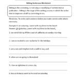 Writing Worksheets Editing Worksheets Worksheets Library